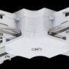 97687 URail X-piece connector, 104x104 mm, max. 1000 W, white
