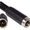 Gniazdo zasilające 2,1/5,5 na kabel z odgiętką