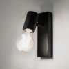 Lampa Ścienna Reflektor LED Kinkiet Spot E27 GLASA Czarna Lumiled
