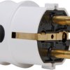 Schuko plug right-angled, 3 x 1.5 mm², white
