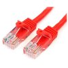 StarTech 45PAT3MRD Cat5e Snagless Patch Cable RJ45 Connectors 3m Red
