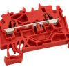 Złączka; na szynę DIN; 2002-1203; czerwony; sprężynowy; Push-in CAGE CLAMP®; 0,25÷4mm2; 24A; 800V; 1 tor; 2; na szynę DIN TS35;