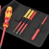 05006604001 Schraubendrehersatz, Wechselklingen, Kraftform Kompakt VDE, 7-tl