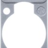 Marking plate, gray for XLR panel socket, DSS-GREY