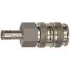 Quick-release coupling, L 75 mm, 35 bar, brass, nickel-plated, for hose, 142168