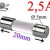 2,5A bezpiecznik ceramiczny zwłoczny; 5x20mm