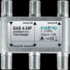 BAB 4-24P Axing 4-way satellite splitter, 24 db