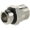 Screw-in fitting, L 20 mm, 18 bar, brass, nickel-plated, for hose, 110469