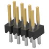 Pin header, 8 pole, pitch 2.54 mm, straight, black, 5-146257-4