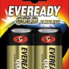 Gold, alkaline battery, D (Mono), 2-pack