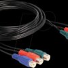 85390 Cinch RGB video cable 3 x male to 3 x female 1 m