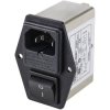 TRU COMPONENTS TC-10101524 Line filter IEC socket switch 250VAC 4A 1.2mH