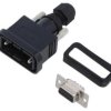 Złącze D-Sub, żeńskie, PIN: 9, gniazdo, proste, ekranowane, na przewód, 5 A SDB-09BFFA-SL7001