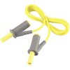 VOLTCRAFT VC8063460 Safety test lead Banana jack 4mm1.00 m; Yellow; MSB-5010 A