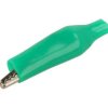 Krokodylek; 27.711.4; zielony; 41,5mm; zaciskany; stal niklowana; Amass; RoHS