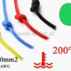 Kabel silikonowy zielony; cynowana miedź 0,20mm2