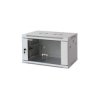 Szafka wisząca złożona 6U 600x450 rack 19 drzwi szkło szara
