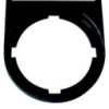 Label holder, with shield, 1, black, 256797