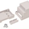 ABS DIN rail enclosure, (L x W x H) 89.2 x 53.3 x 65.1 mm, light gray, 4U65050907340