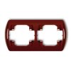 TREND Ramka pozioma 2 podwójna brązowy 4RH-2 KARLIK
