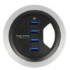 Delock 62868 USB-Hub 4 porty USB-A USB 3.1 Gen1 5 GBit/s czarny 62868