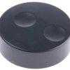 Pokrętło potencjometru oś: 6mm średnica: 38.6mm Okrągłe PVC Czarny RS PRO