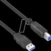 DS3000-050 USB 5 Gb/s A-Stecker auf B-Stecker - 5,00m, schwarz