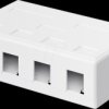 79376 Keystone empty housing 4 port, white