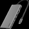 INC015BTSGY-CZ Docking station/port replicator, USB type C, laptop, 8-port