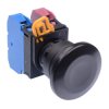 YW1B-M4E11B Black 22mm Mushroom Momentary Push Button Switch 1NO-1NC IP65 IDEC