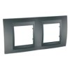 UNICA TOP Ramka 2 podwójna pozioma grafit MGU6.004.12 SCHNEIDER ELECTRIC