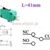 Przełącznik krańcowy L=41mm 16A - duży