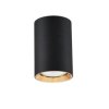Spot tuba MANACOR czarno-złota 6x9cm GU10 LP-232/1D-90 LIGHT PRESTIGE