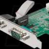 PEX2S953LP 2-Port RS232 Serial Adapter Card, 16950 UART