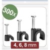 Quadrios 24CA435 Cable Clips Black Ø range 2-8mm 300 pcs