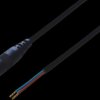 DC connection cable, 1.5 m, black, coupling 2.1 x 5.5 mm, straight to open end, 075912