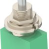Toggle switch, metal, 1 pole, latching, On-On, 6 A/125 VAC, 4 A/28 VDC, gold-plated, 1-1437558-0