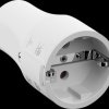 960.203 Mounting coupler white, CEE 7/3 2-pole with protective contact