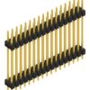 Pin header, 34 pole, pitch 2.54 mm, straight, black, 10057570