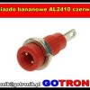 Gniazdo bananowe AL2410 czerwone