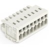 Socket header, 8 pole, pitch 3.5 mm, angled, light gray, 734-108