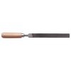 Key file, with a wooden handle, flat blunt, special steel, cut 22, L 100 mm, 5-231