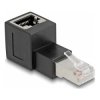 Delock 87861 Networks Adapter CAT 6A [1x RJ45 plug - 1x RJ45 socket] Black