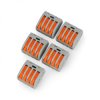 Kostka elektryczna 4pin 32A/400V - pomarańczowa - 5szt.