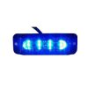 Lampa błyskowa LED do pojazdu, 20W, 4 LED, światło niebieskie, R65 R10, 12V/24V, LW0034