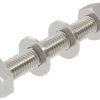 Śruba z łbem sześciokątnym OBO Bettermann 6418248 10 mm 80 mm 20 szt.