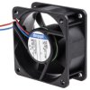 ebm-papst Wentylator osiowy 600 N 12 V dc 600 mW 21 m³/h 16 dB IP20 50 mA 60 mm 60 mm 25 mm