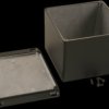 Aluminum die cast enclosure, (L x W x H) 119 x 120 x 94 mm, black (RAL 9005), IP65, 1590WVFLBK