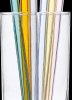 14.2019.06 Glass colored straws (6er pack incl. cleaning brush)