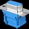D-SUB female connector, 9-pin, ribbon cable, without insulator